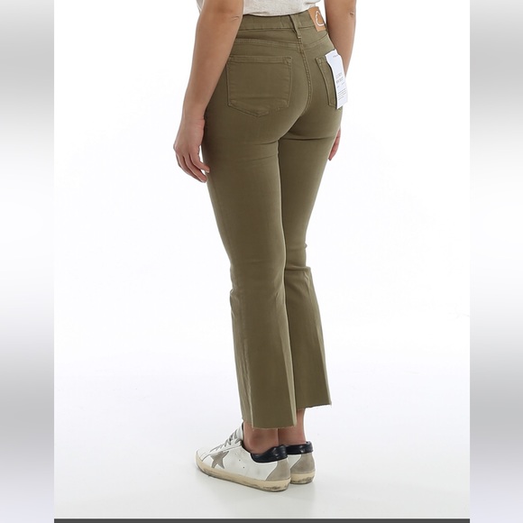 FRAME Le Crop Mini Boot Jeans – Size 26 – Washed Olive - Picture 2 of 9